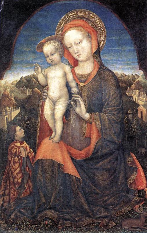 BELLINI, Jacopo Madonna and Child Adored by Lionello d Este